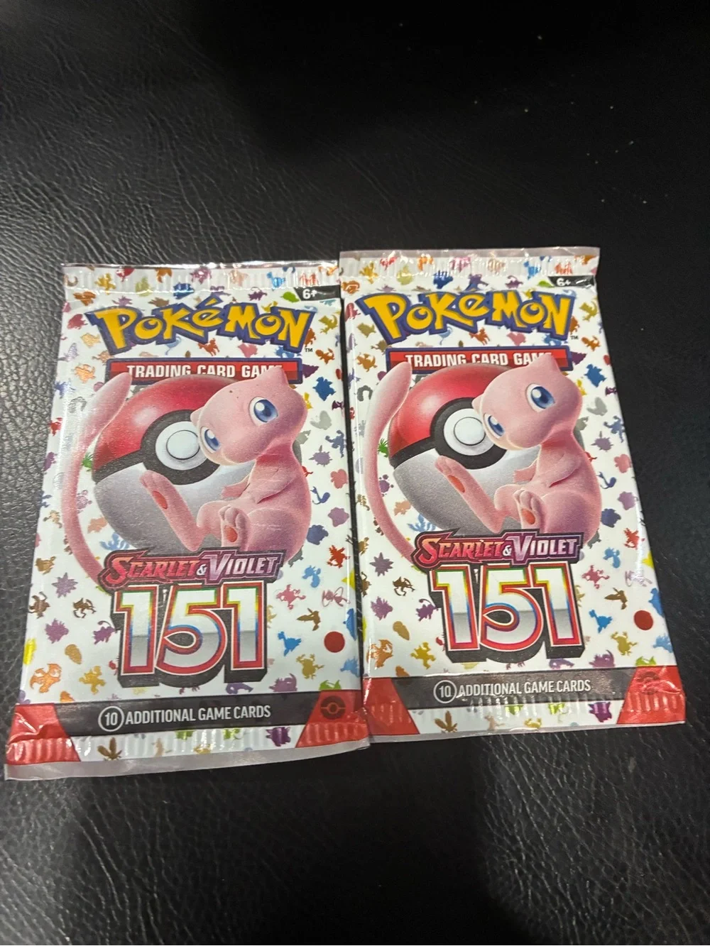 2x Scarlet & Violet 151 Mew Trading Card Game Booster Pack - Pink